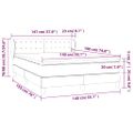 vidaXL Boxspring posteľ s matracom zelená 140x190 cm látka