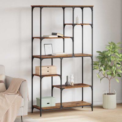 vidaXL Regál na knihy 5 úrovní 99 x 35,5 x 176 cm Kompozitné drevo