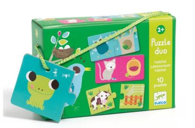 Puzzle Duo Kde žijú zvieratká