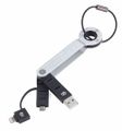 CBL01/SI Troika WALKER SILVER USB kľúčenka, strieborná