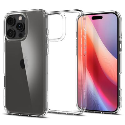 Puzdro Spigen Ultra Hybrid pre iPhone 16 Pro 6,3" kryštálovo číre