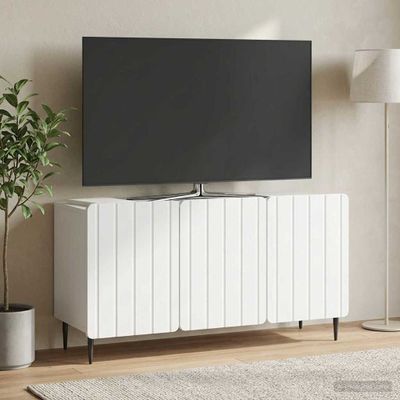 vidaXL TV skrinka Biela 99 x 34,5 x 52 cm Kompozitné drevo