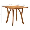 vidaXL 5-dielna záhradná jedálenská súprava bledosivá