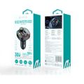 Nabíjačka Devia FM Smart Bluetooth MP3 do auta 30W PD 1x USB-C 2x USB 3A čierna