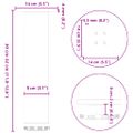 vidaXL Nohy ku konferenčnému stolíku 4 ks antracitové 30-32 cm oceľové
