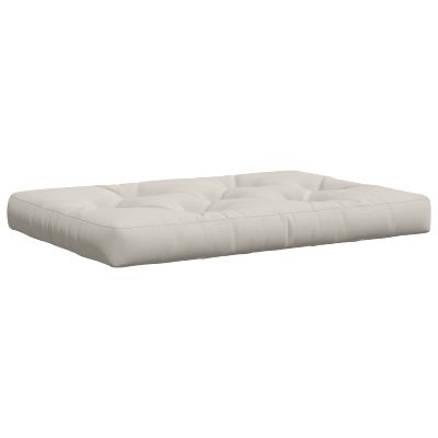 vidaXL Vankúš na paletu VIANEN 100% polyester Biela 120 x 80 x 12 cm
