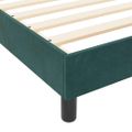 vidaXL Posteľ s pružinovým rámom Tmavozelená 180 x 200 cm Zamat