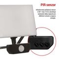 LED reflektor EMOS ZS2932 TAMBO so senzorom pohybu, 30 W, 3000 lm, čierny