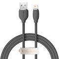 USB kábel Baseus Jelly Lightning, 2,4 A, 1,2 m (čierny)