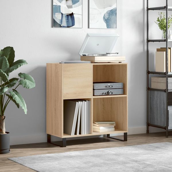 vidaXL Skrinka na platne dub sonoma 84,5x38x48 cm kompozitné drevo
