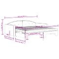 vidaXL Rozkladacia denná posteľ s matracmi modrá 100x200 cm zamat