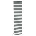 vidaXL Zebra roleta tmavošedá 50x100 cm šírka látky 45,9 cm polyester