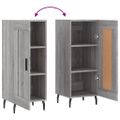 vidaXL Komoda sivý dub sonoma 34,5x34x90 cm spracované drevo