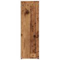 vidaXL Knižnica staré drevo 50x25x80 cm kompozitné drevo