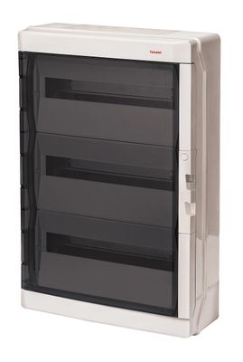 Rozvádzač AcquaPLUS 39054 IP65, 54mod. (3x18), na omietku, priehl. dvere, 639x430x160mm