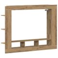 vidaXL TV skrinka 152 x 22 x 113 cm dub artisan Kompozitné drevo