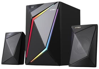 FENDA F&D repro F690X/ 2.1/ 70W/ černé/ BT5.4/ USB/optický/FM/USB-C/ RGB/ dálkové ovládání 2.1 reproduktorová soustava, 70W RMS, Bluetooth 5.4, RGB, optický vstup, USB, FM, Type-C, AUX, drevená skrín, dálkové ovládání