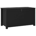 vidaXL Úložný box čierny 80x40x45,5 cm masívna borovica