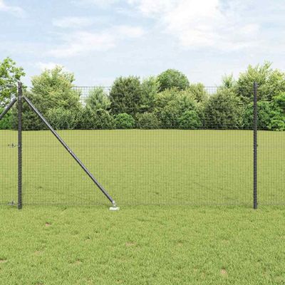 vidaXL Zváraný drôtový plot s hrotmi 50 x 1,2 m Oceľ s PVC povrchom
