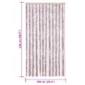 vidaXL Záves proti hmyzu strieborno-sivý a ružový 100x230 cm ženilka