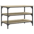 vidaXL Lavička na topánky dub sonoma 70x38,5x49 cm kompozitné drevo