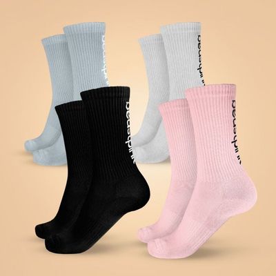 Ponožky 3/4 4Pack - BeastPink, veľkosť M
