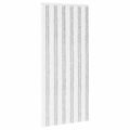 vidaXL Záves proti hmyzu z chenille Svetlo šedá a biela 100 x 220 cm