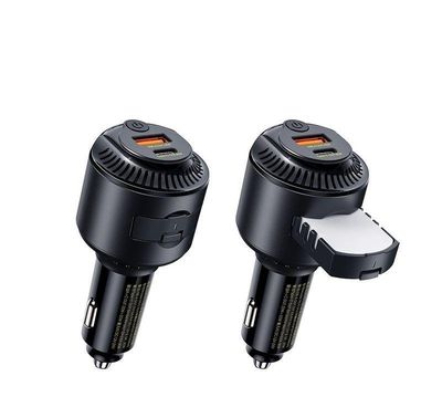 REMAX CAR CHARGER YATOY SERIES WITH SCENT 60W PD QC RCC353 1xUSB + 1XuSB-C BLACK
