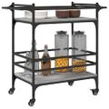vidaXL Kuchynský vozík sivá sonoma 82x40x78,5 cm kompozitné drevo