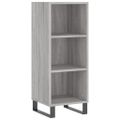 vidaXL Vysoká skrinka sivá sonoma 69,5x32,5x180 cm spracované drevo