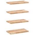 vidaXL Plávajúce police 4 ks 60x20x2 cm neošetrené masívne drevo akácia