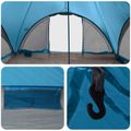 vidaXL Tipi stan so strechou Modrá Pre 18 osôb Polyester a oceľ
