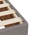 vidaXL Posteľ boxspring s matracom Sivohnedá 200 x 200 cm Látka
