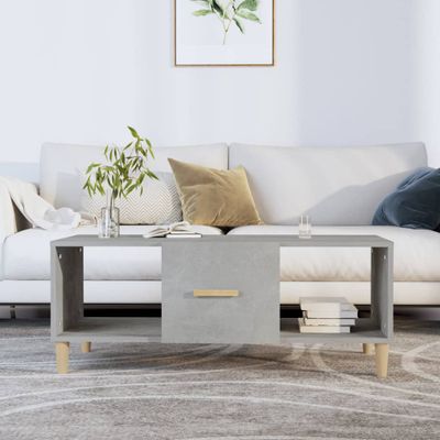 vidaXL Konferenčný stolík betónovo sivý 102x50x40 cm kompozitné drevo