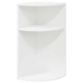 vidaXL Koncový stôl Biela 29,6 x 29,6 x 60 cm Kompozitné drevo
