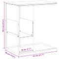 vidaXL Bočný stolík biely 55x36x59,5 cm spracované drevo