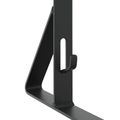 vidaXL Podpora strážcu snehu 12 ks Čierna 29,5 x 3 x 34,5 cm Oceľ
