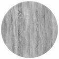 vidaXL Vrchná doska Ø 70 x 1,5 cm Okrúhly Kompozitné drevo Sivý Sonoma