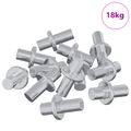 vidaXL Policová klin 4500 ks Strieborná 8,6 x 8,6 x 14,6 mm Oceľ