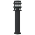 vidaXL Vonkajšia stojaca lampa čierna 60 cm nehrdzavejúca oceľ