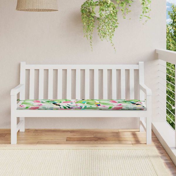 vidaXL Podložka na záhradnú lavičku farebná 150x50x4 cm látka