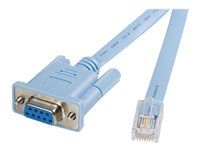 M/F Serial Console kábel (DB9CONCABL6) - Sériový kábel - RJ-45 (samec) do DB-9 (samica) - 1.8 m - modrá - pre P/N: EC1S952, EC2S952, IES101002SFP