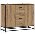 vidaXL Servírovacia skriňa Dub artisan 92 x 35 x 76 cm