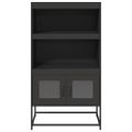 vidaXL Highboard Black 68x39x123 cm Oceľ