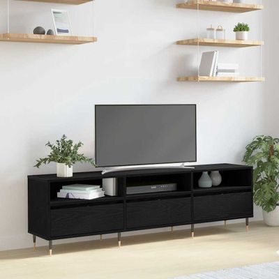 vidaXL TV skrinka Čierny dub 150 x 30 x 45 cm Kompozitné drevo