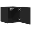 vidaXL Nástenné TV skrinky 2 ks čierne 30,5x30x30 cm