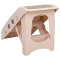 vidaXL Skladacie schody pre psa krémové 62x40x49,5 cm
