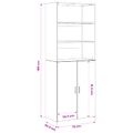 vidaXL Highboard Dub artisan 70 x 42,5 x 185 cm Kompozitné drevo