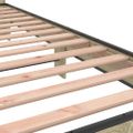 vidaXL Posteľný rám dub sonoma 100x200 cm kompozitné drevo a kov