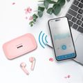 TESLA Sound EB20 Bezdrôtové Bluetooth slúchadlá - Blossom Pink - takmer nové